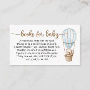 Book Request for Baby Shower Enclosure Card
