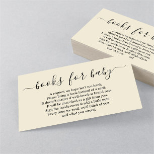 Book Request for Baby Shower Invitation - Simple
