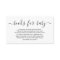 Book Request for Baby Shower Invitation - Simple
