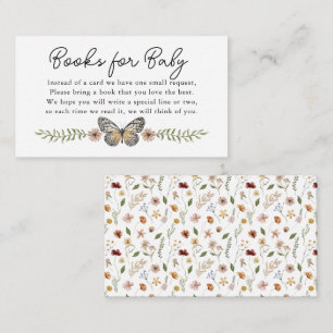 Book Request for Baby Shower Invitation Wildflower