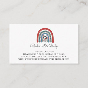 Book Request For Christmas Baby Shower  Enclosure Card