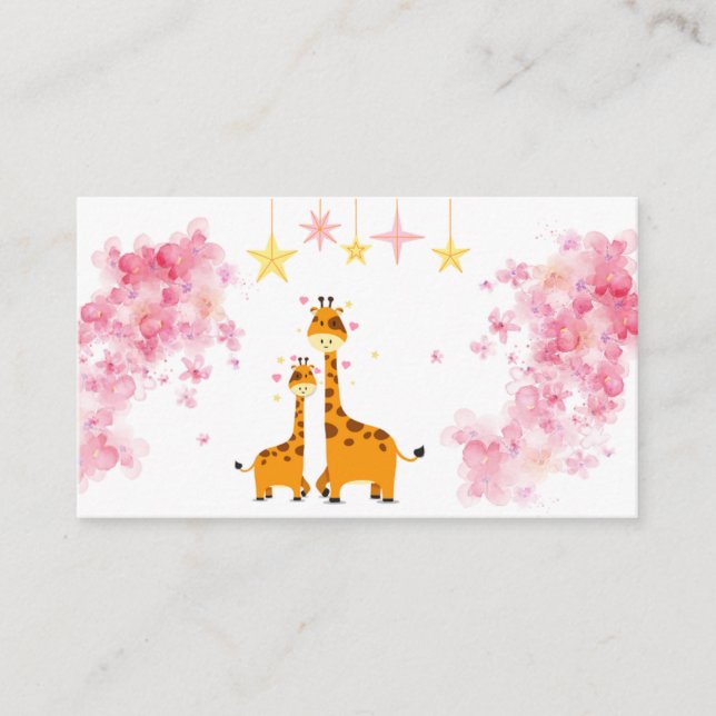 Book Request Giraffe  Enclosure Card (Front)