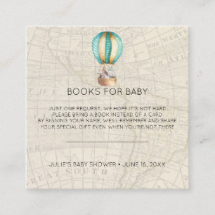 Book Request   Hot Air Balloon Baby Shower Insert