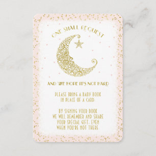 Book Request Twinkle Little Star Baby Shower Card