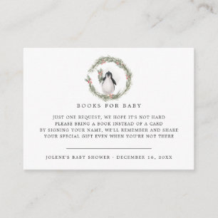 Book Request   Winter Friends Baby Shower Enclosure Card