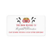 Book Return Elegant Modern Monogrammed
