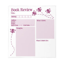 Book Review Reading Bee Notepad