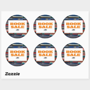 Book Sale  Classic Round Sticker