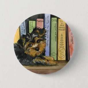 Book Shelf Cutie 2 Inch Round Button