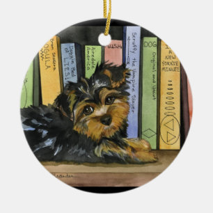 Book Shelf Cutie Ceramic Ornament
