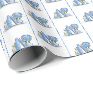 Book Shelf Wrapping Paper
