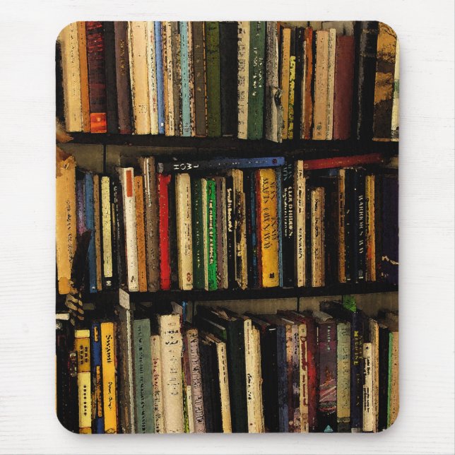Book Shelves Mouse Pad (Front)
