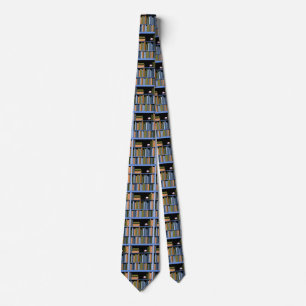 Book Shelves of Books Library Teachers Teaching Tie