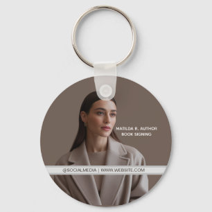 Book Signing Author Book Launch Promotional Keychain