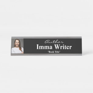 Book Signing Author Name Plate For Table