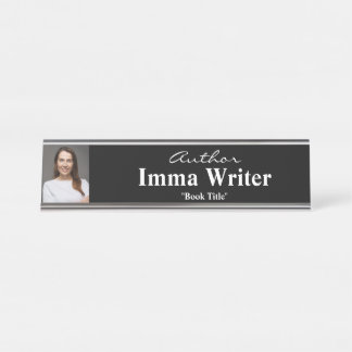 Book Signing Author Name Plate For Table
