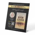 Book Signing Book Cover Author Photo Black & Gold