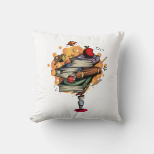 Book Smart Throw Pillow