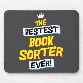 Book Sorter, Funny Job Occupation Mouse Pad