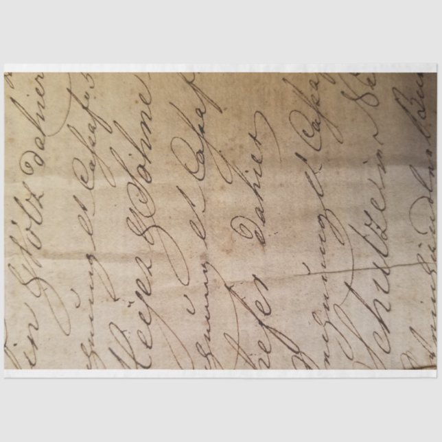 Book Spine Sript Decoupage Paper (Front)