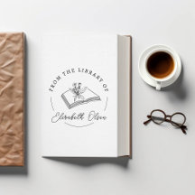 BOOK STAMP Custom library Embosser Stamp