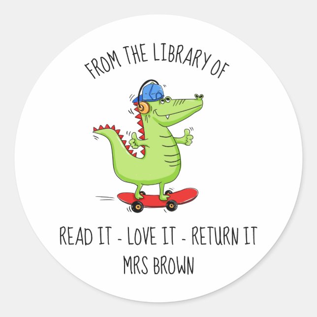 Book stickers, Custom Teacher Stickers (Front)