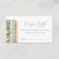 Book Story Theme Diaper Raffle Ticket
