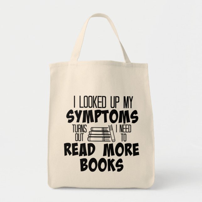 Book Symptoms Tote Bag (Front)