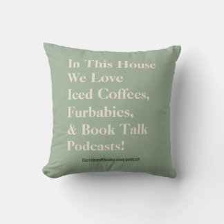 Book Talk Podcast Throw Pillow