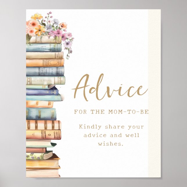 Book Themed Advice Poster (Front)