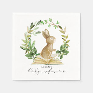 Book Themed Baby Shower Napkins Spring Shower