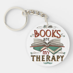 Book Therapy Keychain