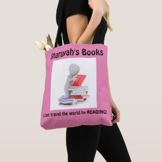 Book Tote w/Custom Name