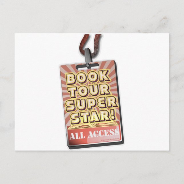 Book Tour Superstar! Postcard (Front)