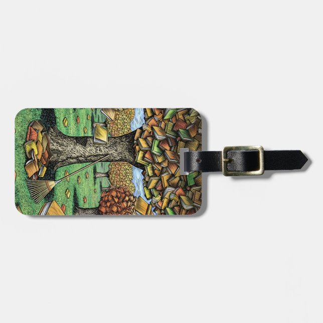 Book Tree Luggage Tag (Front Horizontal)