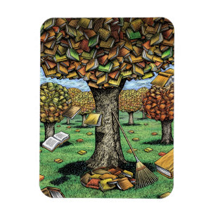 Book Tree magnet