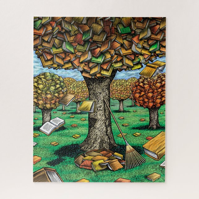 Book Tree Puzzle (Vertical)