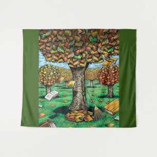 Book Tree Tapestry