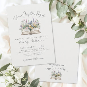 Book Vintage Wildflower Bridal Shower Invitation