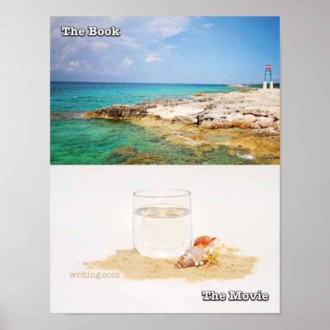 Book vs. Movie (Beach) Poster (Front)
