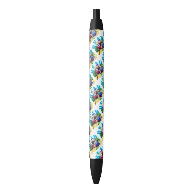 Book Wagon Black Ink Pen (Front Vertical)