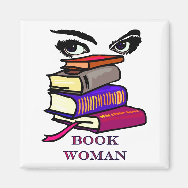 Book Woman Magnet (Front)