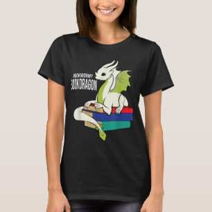Book Worm Bookworm Dragon Reading Books T-Shirt Co