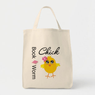 Book Worm Chick Tote Bag