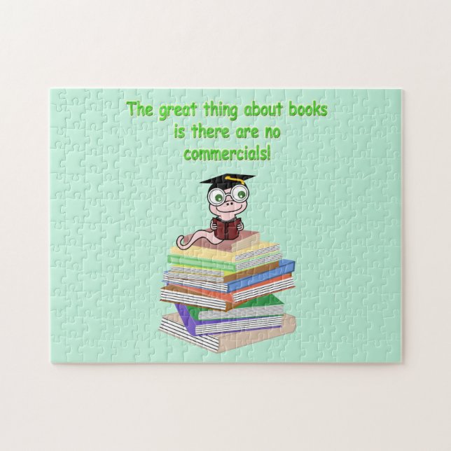 Book Worm Jigsaw Puzzle (Horizontal)