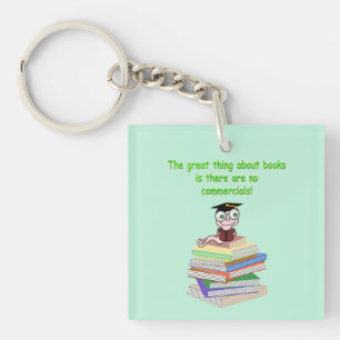 Book Worm Keychain