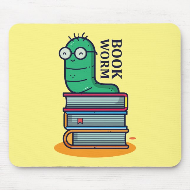 book worm mouse pad (Front)