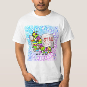 Book Worm Reading  T-Shirt