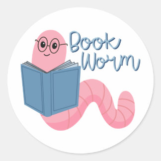 Book Worm Sticker For Kindle Book Lovers