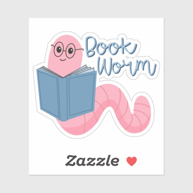 Book Worm Stickers For Kindle Tablet (Sheet)